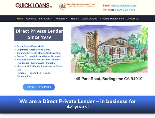 Quick Loans website