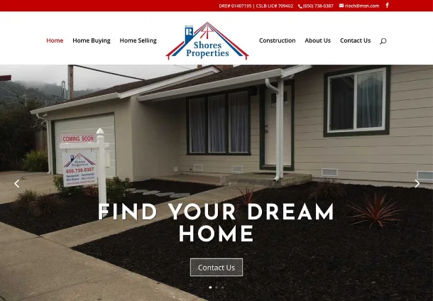 Shores Properties website